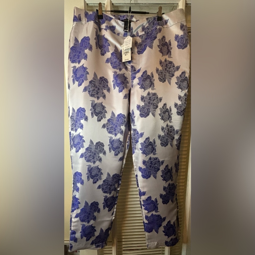 Ashley Stewart Floral Print Pants-Size 18